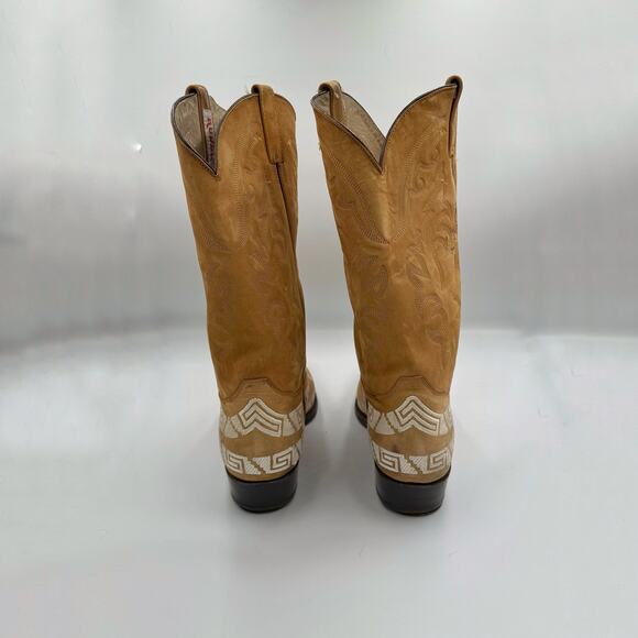Rudel Camel Embroidered Pointed Men's Western Cowboy Boots Sz 29.5EE - Picture 3 of 14